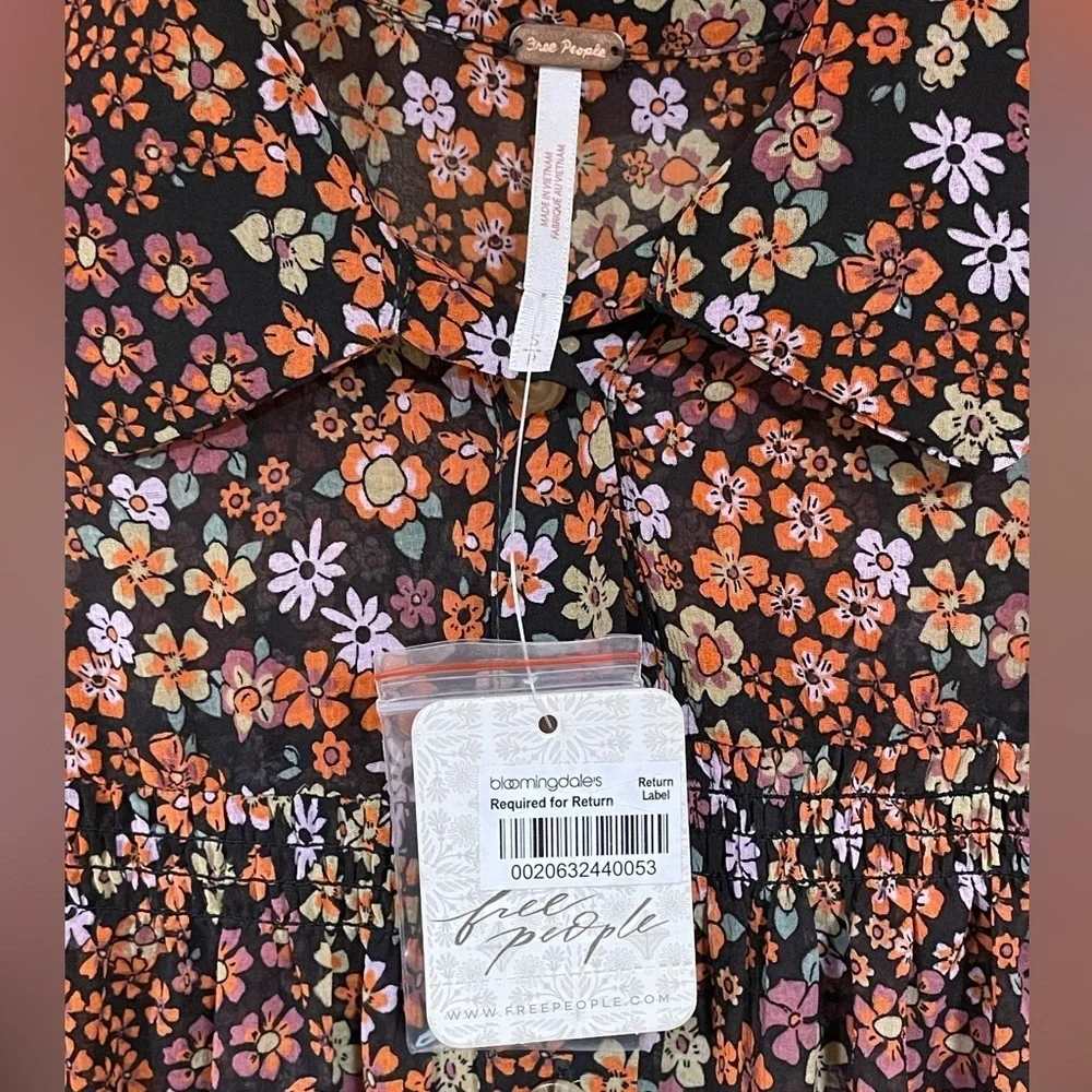 Free People Floral Bonnie Dress NWT Size Small